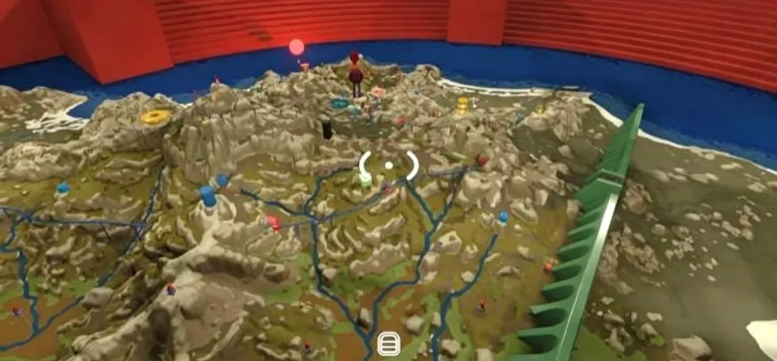 Reading the longitude edge numbers on the Big Walk map